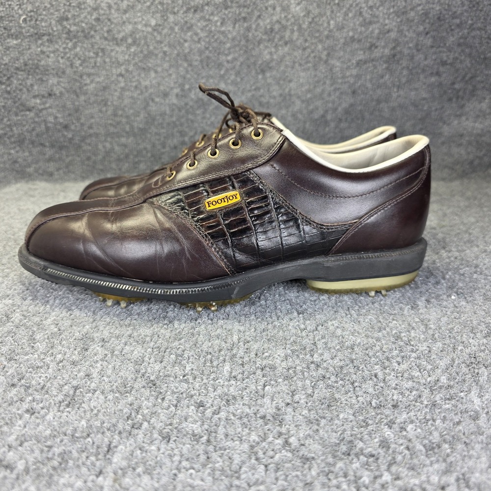 Footjoy Dryjoys Brown Optiflex Leather Golf Shoes Men's Size 9 M 53622